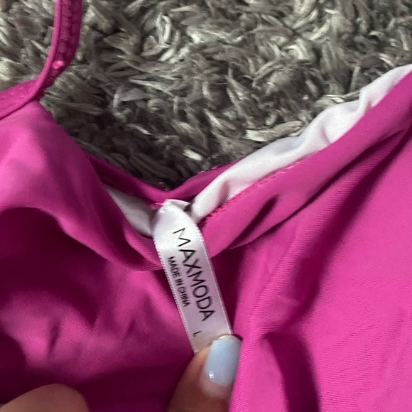 One Piece Ruffle Bathing Suit - Picture 2 of 3